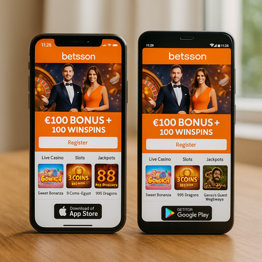 Betsson - Mobile Apps iOS Android - Download Casino App