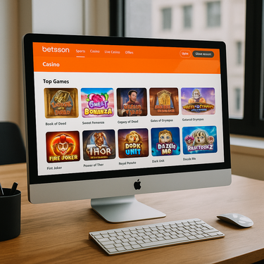 Betsson - Desktop Platform Interface - Latvia Casino